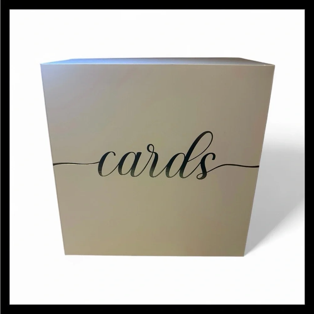 White Card Holder Box